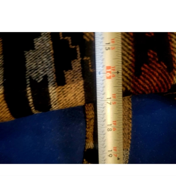 American Rag SOUTHWEST WRAP COAT women small Tribal Patterned Belted Jacket - Picture 8 of 10